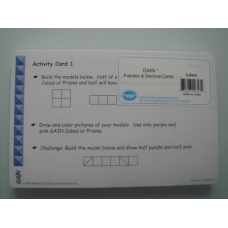 Gain Cards Fraction and Decimal